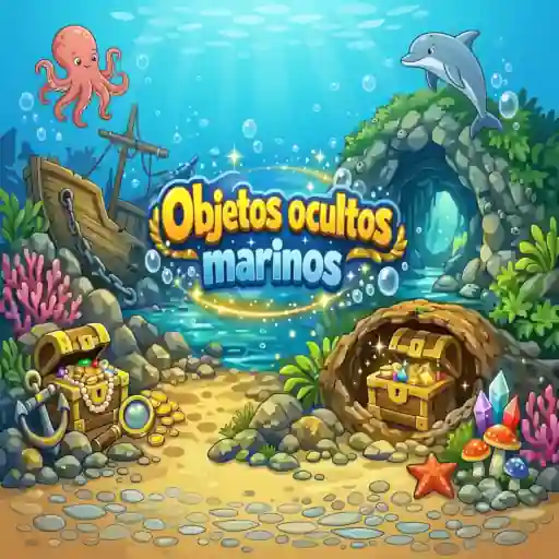 Juego de Objetos Ocultos - Busca objetos marinos ocultos en las profundidades
